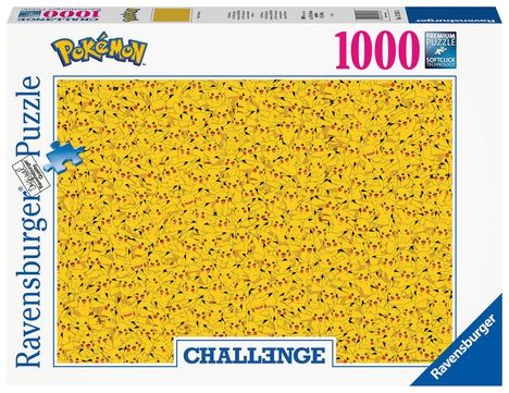 Ravensburger Puzzle 17576 - Pikachu Challenge - 1000 Teile P, Diverse