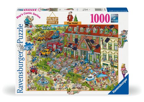 Ravensb. Puzzle/Ray's Comic Series: Holiday Resort 2/1000 T, Diverse