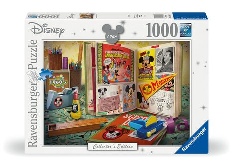 Ravensburger Puzzle 17585 - 1960 Mickey Anniversary - 1000 Teile Disney Puzzle für Erwachsene und Kinder ab 14 Jahren, Diverse