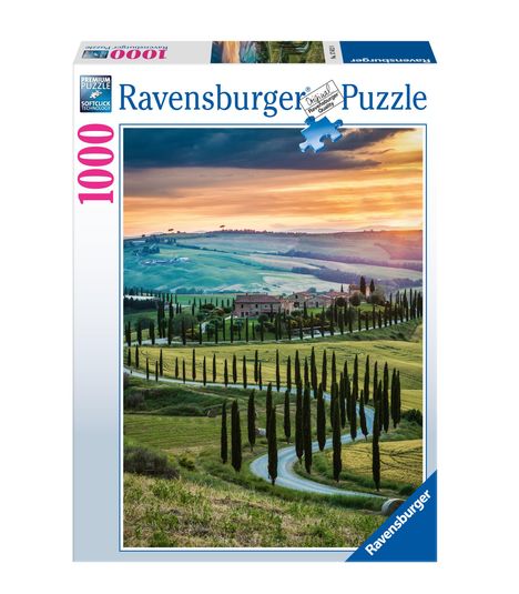 Ravensburger Puzzle, 17612 - Val d'Orcia, Toskana, Italien - 1000 Teile Puzzle für Erwachsene ab 14 Jahren, Diverse