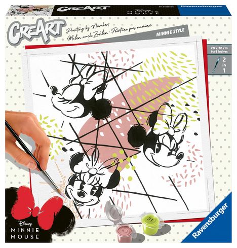 Ravensburger CreArt - Malen nach Zahlen 20127 - Minnie Style - ab 12 Jahren, Spiele