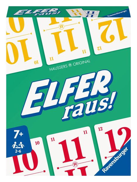 © Hausser: Ravensburger Elfer raus! Der Klassiker, Kartenspiel 2 - 6 Spieler, Spiel ab 7 Jahren für Kinder und Erwachsene, Spiele