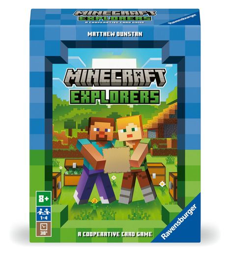 Matthew Dunstan: Ravensburger 21580 Minecraft Explorers - Kooperatives Kartenspiel für 1-4 Personen ab 8 Jahren, Spiele