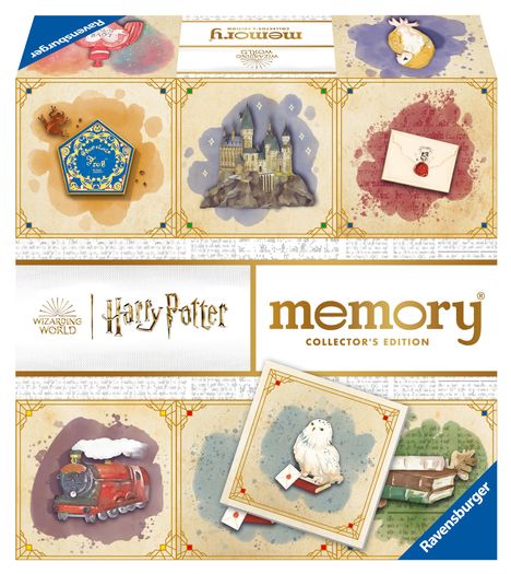 William H. Hurter: Ravensburger 22349 Collector's memory® Harry Potter - Der Klassiker mit magischem Leucht-Effekt entführt 2 bis 8 Harry Potter Fans ab 6 Jahren in die zauberhafte Welt von Hogwarts, Spiele