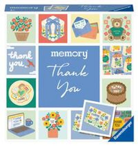 William H. Hurter: Ravensburger 22400 memory® moments - Thank you, 24 liebevoll gestaltete Kartenpaare sagen auf ganz besondere Weise Danke! Ravensburger Spieleklassiker für 2 bis 6 Spieler ab 3 Jahren, Spiele