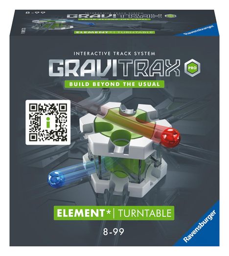 Ravensburger GraviTrax PRO Element Turntable - Zubehör für das GraviTrax Kugelbahnsystem. Kombinierbar mit allen GraviTrax Produktlinien, Starter-Sets, Extensions &amp; Elements, Konstruktion ab 8 Jahren, Spiele