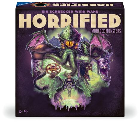 Ravensburger 22892 - Horrified: World of Monsters - Kooperatives und immersives Brettspiel für alle ab 10 Jahren, für Spieleabende mit Freunden oder Familie, für 1-5 Horrified-Fans, Spiele