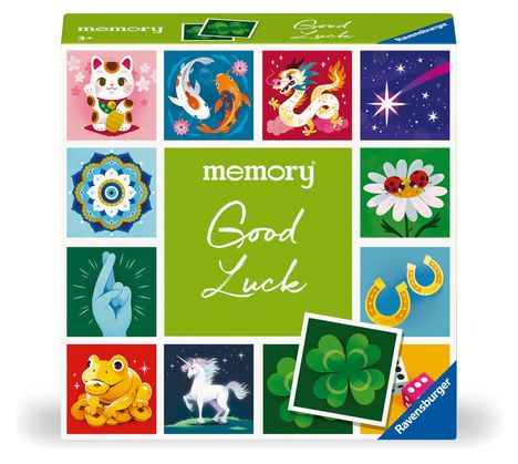 William H. Hurter: Ravensburger 23488 memory® moments - Good luck - Ravensburger Spieleklassiker für 2 bis 6 Spieler ab 3 Jahren. Mit 24 Bildpaaren die Glückssymbole aus aller Welt zeigen, Spiele