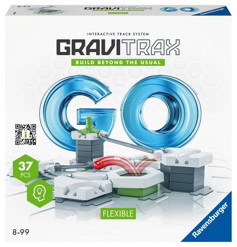 Ravensburger GraviTrax GO Flexible. Kombinierbar mit allen GraviTrax Produktlinien, Starter-Sets, Extensions &amp; Elements, Konstruktionsspielzeug ab 8 Jahren., Spiele