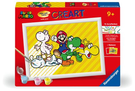 Ravensburger CreArt - Malen nach Zahlen 23957 - Super Mario - Kinder ab 9 Jahren, Spiele