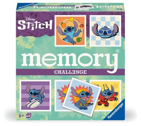 William H. Hurter: Ravensburger 24697 - Challenge memory® Disney Stitch. Ein herausforderndes memory® für 2 -8 Stitch-Fans ab 6 Jahren, Spiele