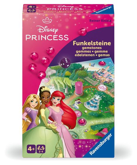 Reiner Knizia: Ravensburger 24708 - Disney Princess Funkelsteine - Lauf- und Sammelspiel für 2 bis 4 Kinder ab 4 Jahren, Spiele