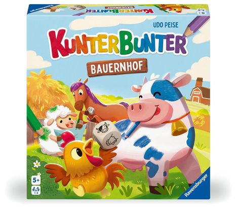 Udo Peise: Ravensburger 24761 - Kunterbunter Bauernhof ein Kinderspiel für 1-4 Personen ab 5 Jahren, Spiele