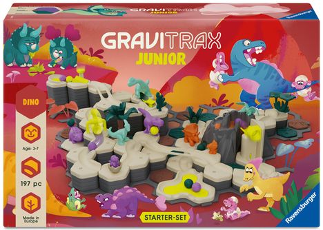 GraviTrax Junior - Starter-Set XXL Dino, Spiele