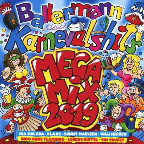 Ballermann Karneval Hits Megamix 2019, 2 CDs