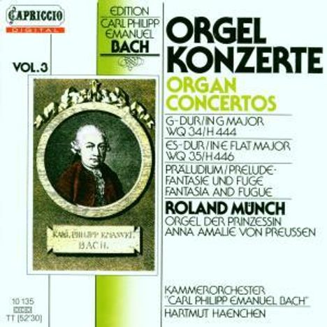 Carl Philipp Emanuel Bach (1714-1788): Orgelkonzerte Wq.34 &amp; 35, CD