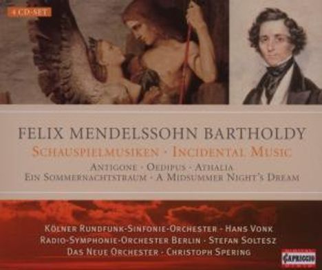 Felix Mendelssohn Bartholdy (1809-1847): Die Schauspielmusiken, 4 CDs