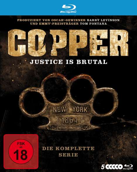 Copper - Justice Is Brutal (Komplette Serie) (Blu-ray), 5 Blu-ray Discs