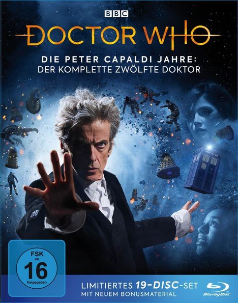 Doctor Who - Die Peter Capaldi Jahre: Der komplette 12. Doktor (Blu-ray), 19 Blu-ray Discs