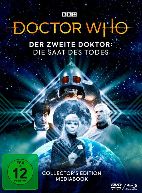 Doctor Who - Der Zweite Doktor: Die Saat des Todes (Blu-ray &amp; DVD im Mediabook), 1 Blu-ray Disc und 1 DVD