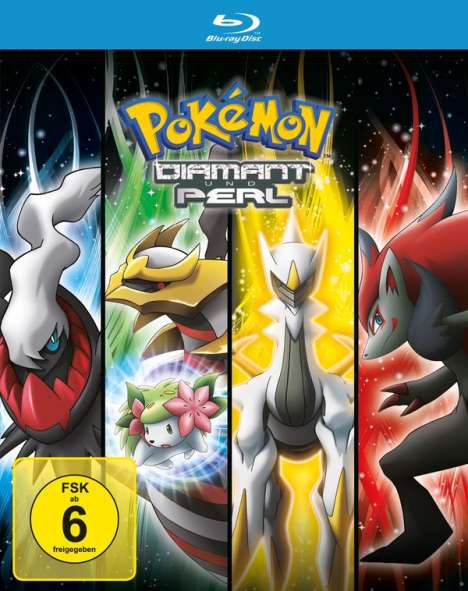 Pokémon: Diamant und Perl (4-Movie Collection) (Blu-ray), 4 Blu-ray Discs