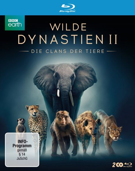 Wilde Dynastien 2 - Die Clans der Tiere (Blu-ray), 2 Blu-ray Discs