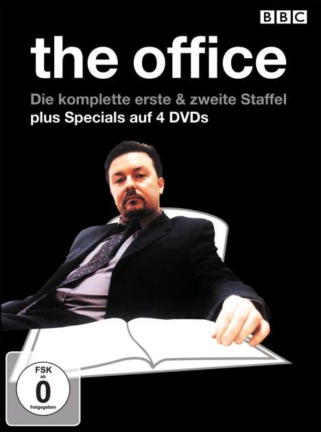 The Office (GB) Season 1 + 2 (OmU), 4 DVDs