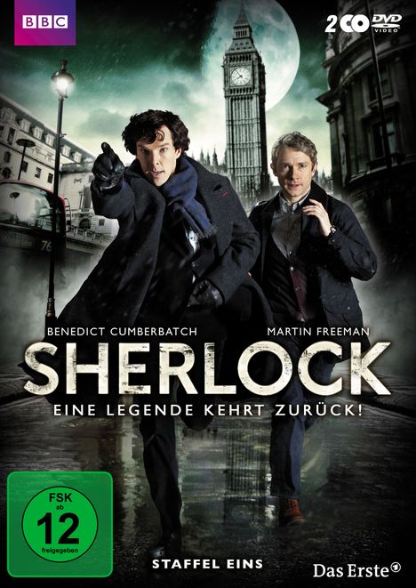 Sherlock Staffel 1, 2 DVDs