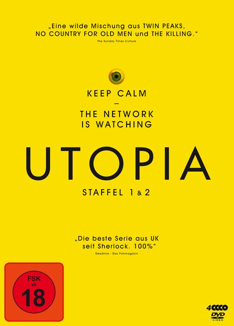 Utopia Staffel 1 &amp; 2, 4 DVDs