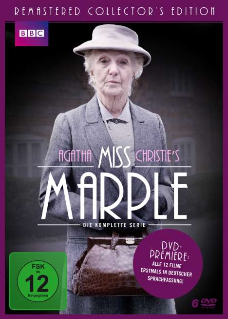 Miss Marple (12 Filme - Komplette Serie), 6 DVDs