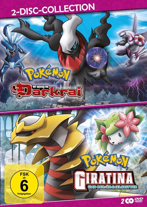 Pokémon: Giratina und der Himmelsritter / Pokémon: Der Aufstieg von Darkrai, 2 DVDs