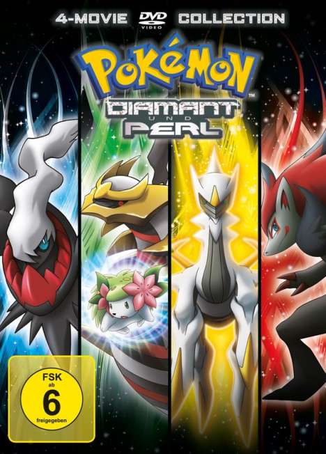 Pokémon: Diamant und Perl (4-Movie Collection), 4 DVDs