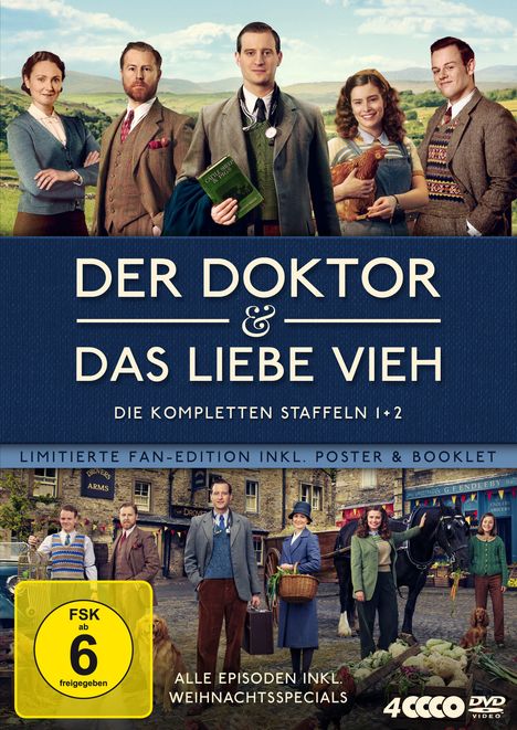 Der Doktor und das Liebe Vieh (Staffel 1 &amp; 2), 4 DVDs