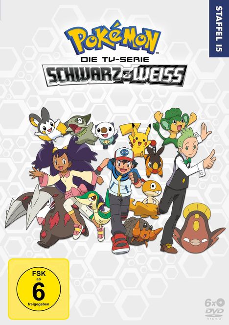 Pokémon Staffel 15: Schwarz und Weiss - Rivalen des Schicksals, 6 DVDs