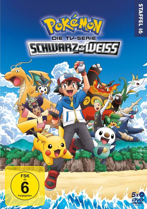 Pokémon Staffel 16: Schwarz und Weiss - Abenteuer in Einall und darüber hinaus, 5 DVDs