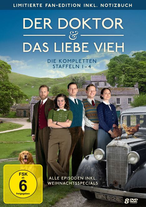 Der Doktor und das liebe Vieh Staffel 1-4 (Fan-Edition), 8 DVDs