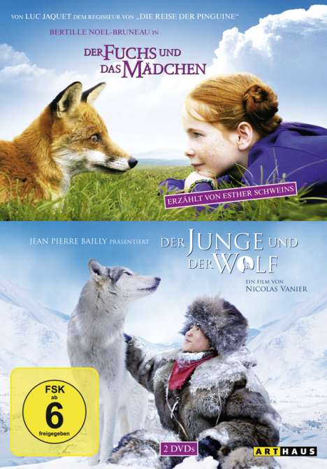 Der Fuchs und das Mädchen + Der Junge und der Wolf, 2 DVDs