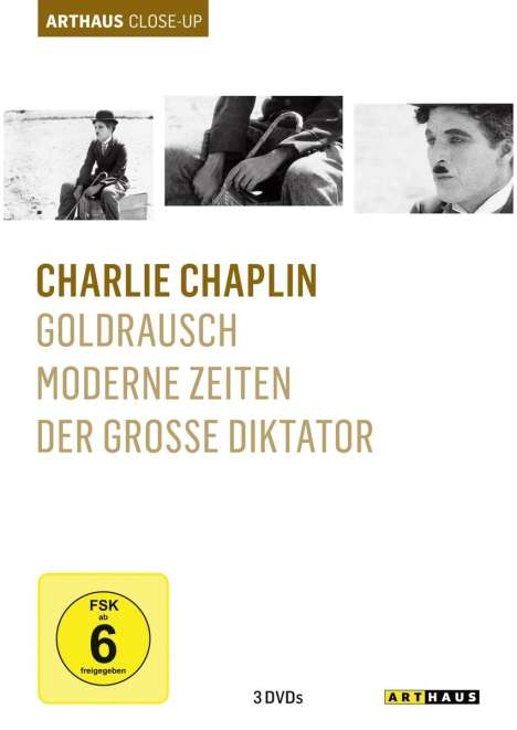 Charlie Chaplin Arthaus Close-Up, 3 DVDs