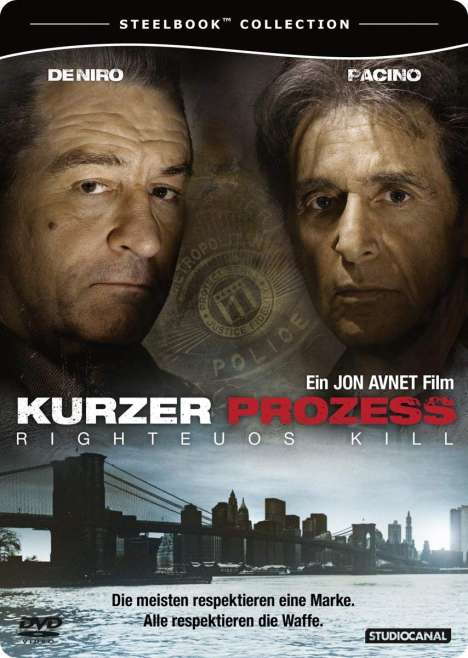Kurzer Prozess - Righteous Kill (Steelbook), DVD