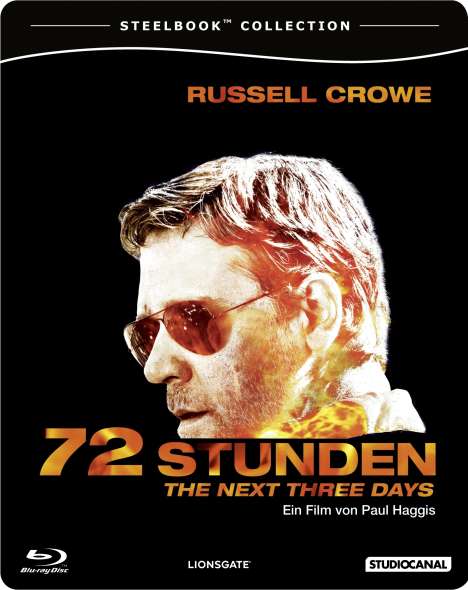 72 Stunden - The Next Three Days (Blu-ray im Steelbook), Blu-ray Disc