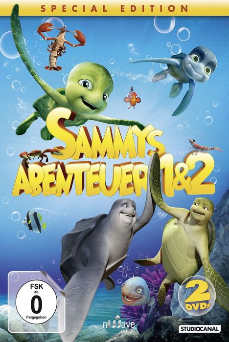 Sammys Abenteuer 1 &amp; 2, 2 DVDs