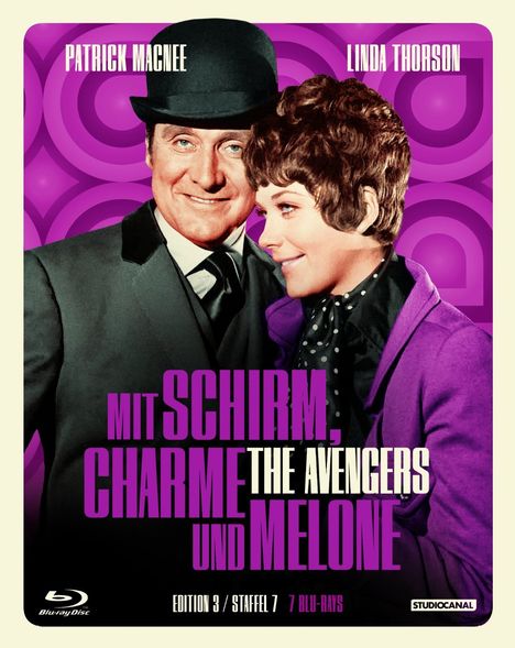 Mit Schirm, Charme und Melone Edition 3: Staffel 7 (Blu-ray), 9 Blu-ray Discs