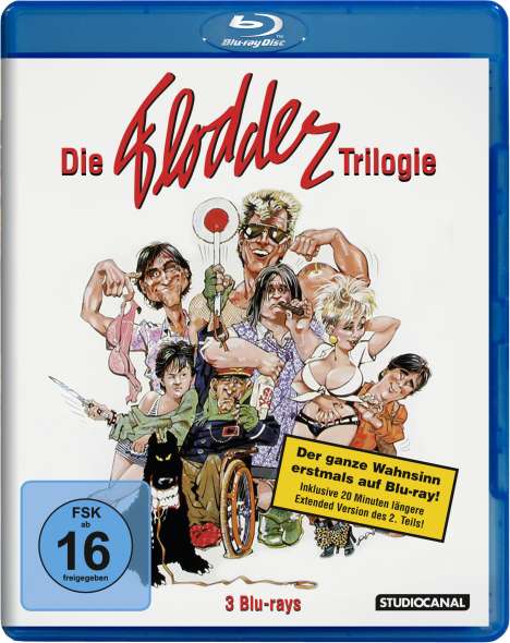 Flodder Trilogie (Blu-ray), 3 Blu-ray Discs