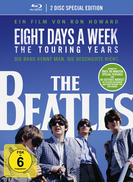 The Beatles: Eight Days A Week - The Touring Years (OmU) (Special Edition im Digipak) (Blu-ray), 2 Blu-ray Discs