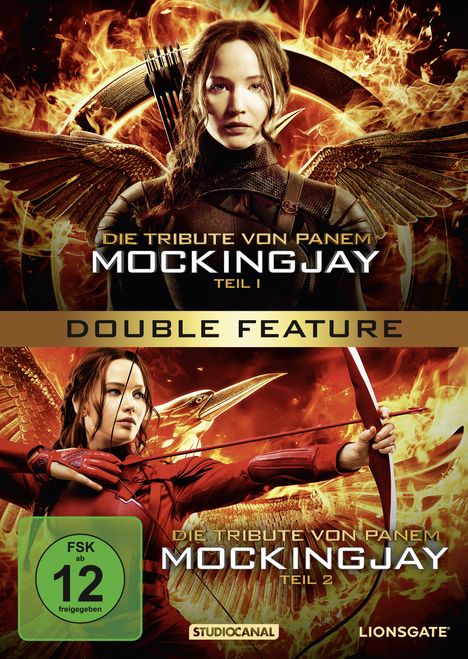 Die Tribute von Panem - Mockingjay Teil 1 &amp; 2, 2 DVDs