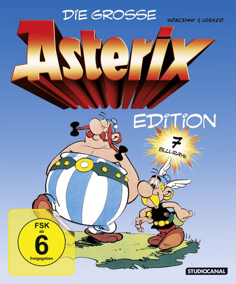 Asterix - Die grosse Edition (Blu-ray), 7 Blu-ray Discs