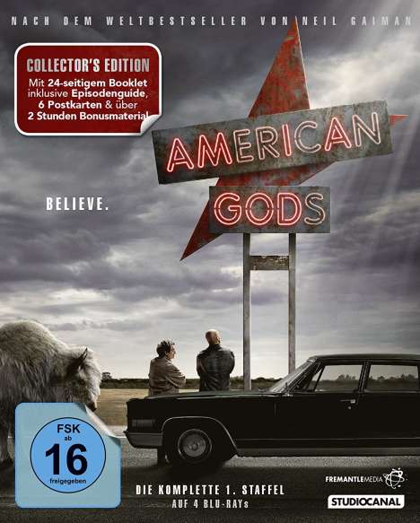 American Gods Staffel 1 (Collector's Edition) (Blu-ray), 3 Blu-ray Discs