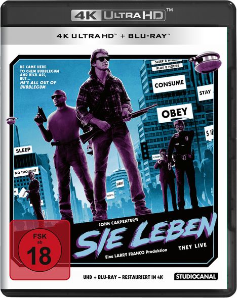 Sie leben (Ultra HD Blu-ray &amp; Blu-ray), 1 Ultra HD Blu-ray und 1 Blu-ray Disc