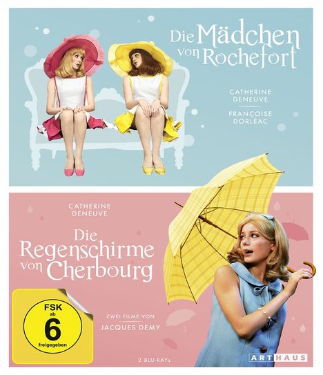 Die Mädchen von Rochefort / Die Regenschirme von Cherbourg (OmU) (Blu-ray), 2 Blu-ray Discs