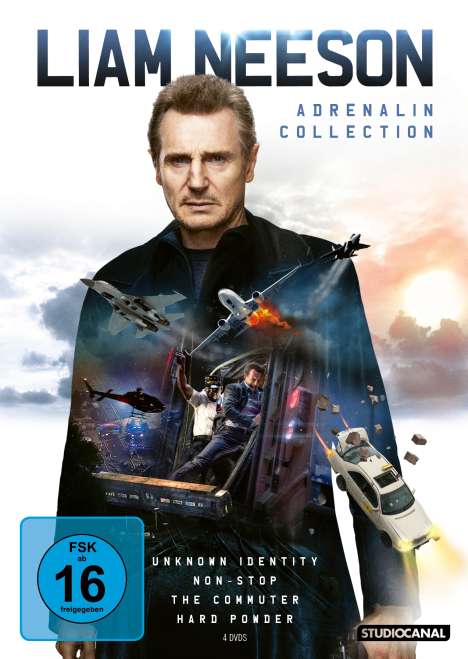 Liam Neeson Adrenalin Collection, 4 DVDs